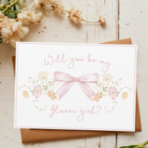 Chic Flower Girl Vorschlag mit Bow Niedlich Girly 