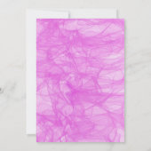 Chic Flowy Pink Sweet 16 Einladung (Rückseite)