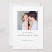 Chic Flüchtige Blick EDITABLE FARBEITER Save the D Dankeskarte (Rückseite)