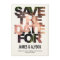 Chic Flüchtige Blick Save the Date Card