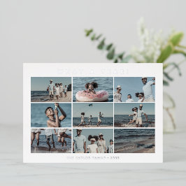 Chic Foil What a Year 10 Foto Collage Weihnachten Folien Feiertagskarte