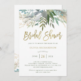 Chic Foliage| Brautparty Einladung