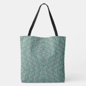 Chic Foliage Mit Monogramm Tote Bag Tasche (Rückseite)