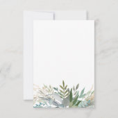 Chic Foliage | Wahl zum Hochzeitsessen RSVP Karte (Rückseite)
