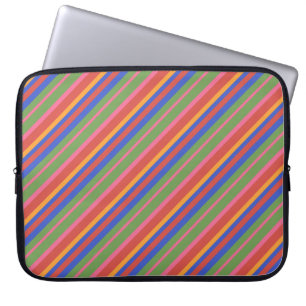 Chic Folk Art Collection Gestreifter Laptop Sleeve