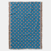 Chic Folk Art Collection Polka Dot Throw Blanket Decke (Vorderseite Vertikal)