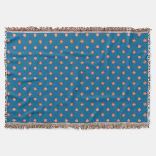 Chic Folk Art Collection Polka Dot Throw Blanket Decke (Vorderseite)