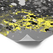 Chic Forest Abstrakt Poster (Ecke)