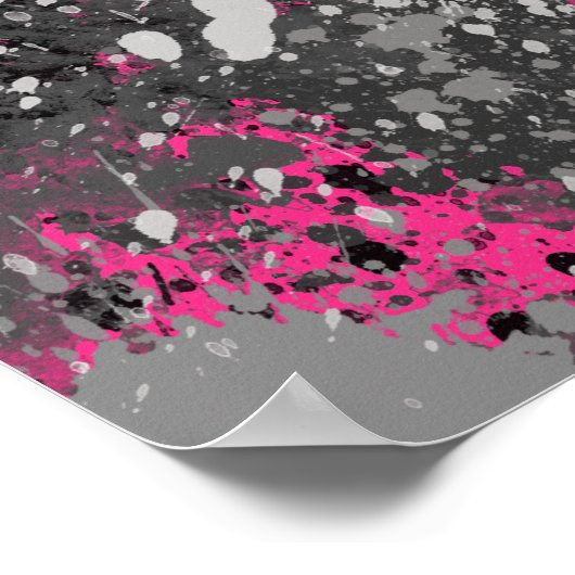 Chic Forest Abstrakt Poster (Ecke)