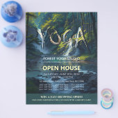 Chic Forest YOGA Versteckter Text Meditation Instr Flyer (Einzeln)