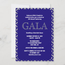 Chic Formal Corporate Gala Ball Party Fundraiser Einladung