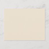 Chic Formal Ecru Scrollwork Border Wedding Begleitkarte (Rückseite)