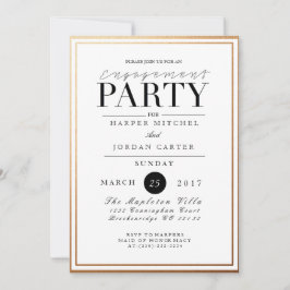 Chic & Formal Engagement Party | Aufforderung zur  Einladung