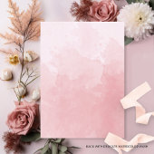 Chic Formal Monogram Dusty Rose Watercolor Wedding Einladung