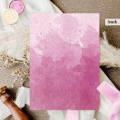 Chic Formal Monogram Mauve Pink Watercolor Wedding Einladung