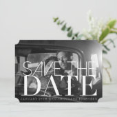 Chic & Formal Save the Date | 12x18 Einladungskart (Stehend Vorderseite)