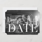 Chic & Formal Save the Date | 12x18 Einladungskart (Vorderseite)