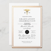 Chic & formale Krankenpflege | Aufforderung zur Ei Einladung (Vorne/Hinten)