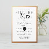 Chic & formales Brautparty | Aufforderung zur Einr Einladung (Stehend Vorderseite)