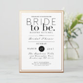 Chic & formales Brautparty | Aufforderung zur Einr Einladung (Stehend Vorderseite)