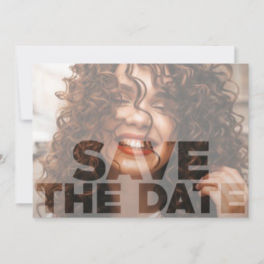 Chic Foto Abschluss Save The Date (Vorderseite)