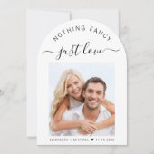 Chic Foto Arch Wedding Empfang Einladung (Vorderseite)