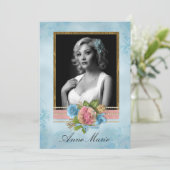 Chic Foto Bridal Dusche Einladung (Stehend Vorderseite)