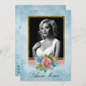 Chic Foto Bridal Dusche Einladung (Vorne/Hinten)