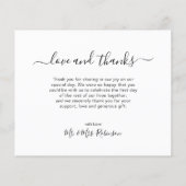 Chic Foto Collage Budget Hochzeit Vielen Dank Flye Flyer (Hinten)