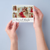 Chic Foto Collage Budget Hochzeit Vielen Dank Flye Flyer (Gruppe)