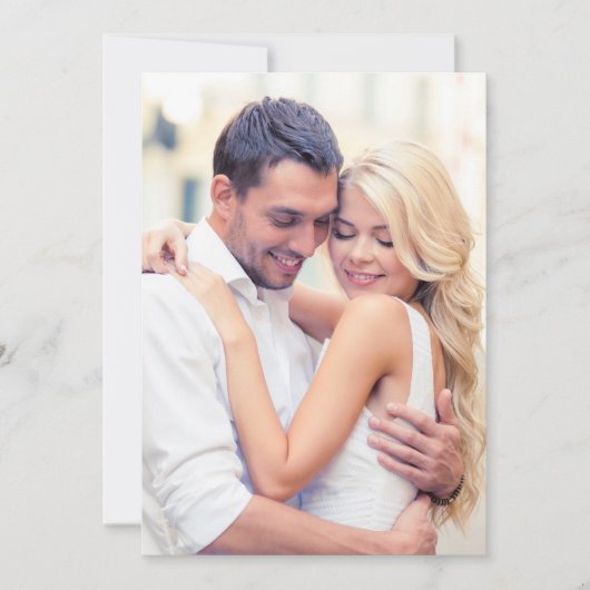 Chic Foto Cream Background for Vellum Overlay Einladung (Vorderseite)