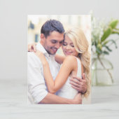 Chic Foto Cream Background for Vellum Overlay Einladung (Stehend Vorderseite)