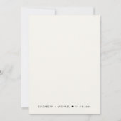 Chic Foto Cream Background for Vellum Overlay Einladung (Rückseite)