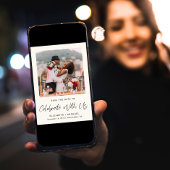 Chic Foto Cream Wedding Empfang Save The Date