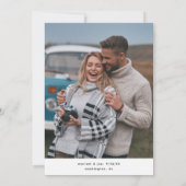 Chic Foto Grand Save the Date 2 Einladung (Rückseite)