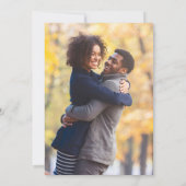 Chic Foto Grand Save the Date Einladung (Rückseite)