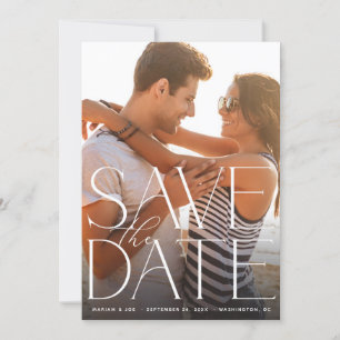 Chic Foto Grand Save the Date V2 Einladung