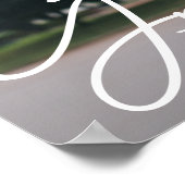 Chic Foto Herzlichen Glückwunsch Graduate Poster (Ecke)