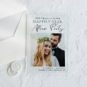 Chic Foto Hochzeitsempfang Save the Date Acryleinladungen