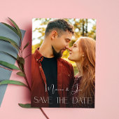 Chic Foto Suprise Verti Save the Date Einladung