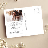 Chic Fotos glücklich immer nach der Verlobung Ankündigungspostkarte