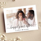 Chic Fotos glücklich immer nach der Verlobung Ankündigungspostkarte