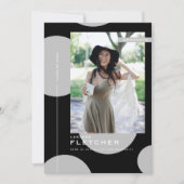 Chic Fotovorlage Graduate Party Einladung (Vorderseite)