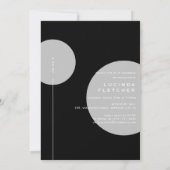 Chic Fotovorlage Graduate Party Einladung (Rückseite)