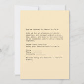 Chic Fox Relaxen im Stil Einladung (Rückseite)