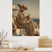Chic Fox Relaxen im Stil Poster (Küche)