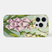 Chic foxgloves lily of the valley stained Glass iPhone Hülle (Rückseite (Horizontal))