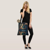 Chic Fraktal Mit Monogramm Tote Bag Tasche (Am Model)