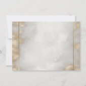  Chic Frame Grad Cap Gold Graduation  Einladung (Rückseite)