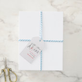 Chic Französisch Pariser sie sagte Oui Brautparty Geschenkanhänger (Mit Garn)